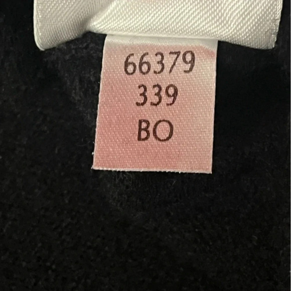 Lands End Classic Contemporary Cashmere Short sleeve Sweater Black Luxury - Picture 10 of 10